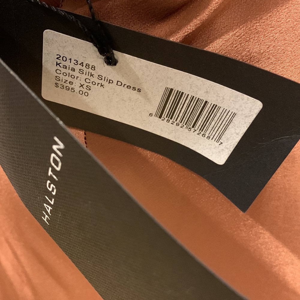 NWT Halston Kaia Silk Slip Dress - Picture 8 of 8